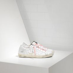 Deluxe Brand Superstar Sneakers White And Pink Leather-0