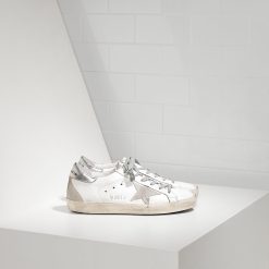 Super Star Sneakers In Leather With Suede Star GCOWS590W77-0