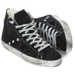 Francy Sneakers In Cotton Canvas and Suede Star Black Canvas Charlye Boots-1418