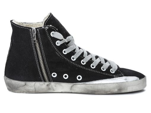 Francy Sneakers In Cotton Canvas and Suede Star Black Canvas Charlye Boots-0