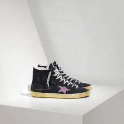 Francy Sneakers Cotton Canvas And Leather Star Francy Black-0