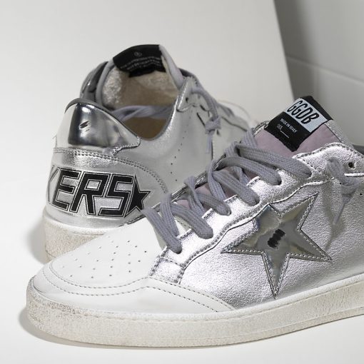 Ball Star Sneakers In Leather With Leather Star Shoes Men-1451