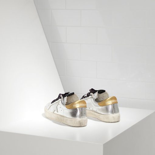 May Sneakers In Leather With Leather Star Shoes Online-1878