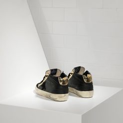 Deluxe Brand Records EDT Couples Shoes Black Gold Sneakers Men-1521