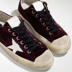 Womens V-Star 2 Sneakers In Velluto E Stella Pelle Plum Velvet Sneakers Sizing-2223