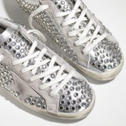 Sneakers Superstar IN PELLE E STELLA IN CAMOSCIO Silver Studs-1571