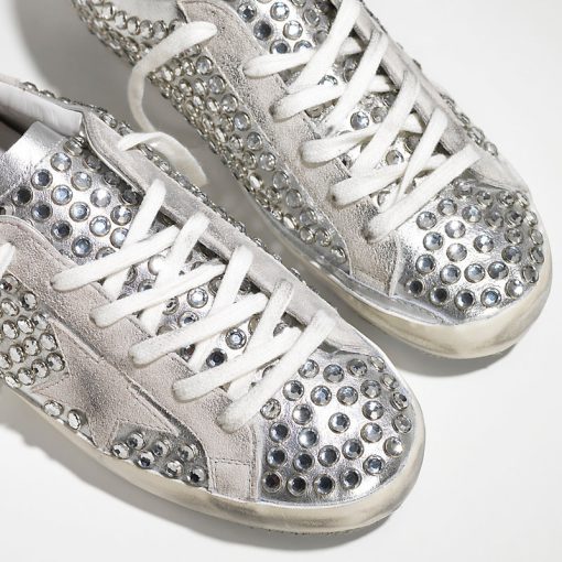 Superstar Sneakers In Pelle Stella In Camoscio Silver Studs Star-2008