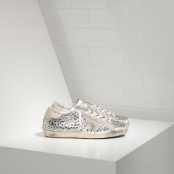 Sneakers Superstar IN PELLE E STELLA IN CAMOSCIO Silver Studs-0