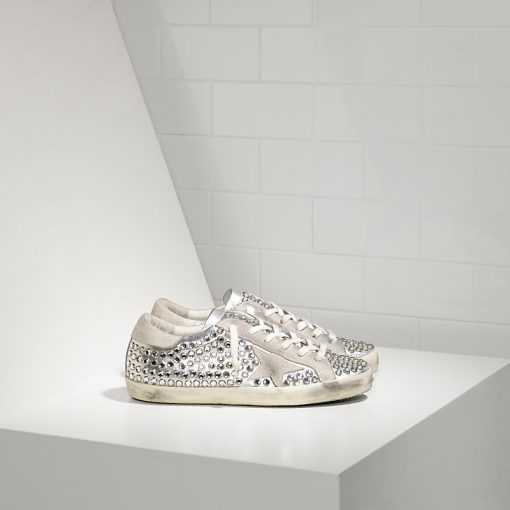 Sneakers Superstar IN PELLE E STELLA IN CAMOSCIO Silver Studs-0