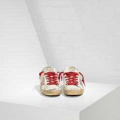 Super Star Sneakers In Leather With Suede Star Star Sneaker-2069