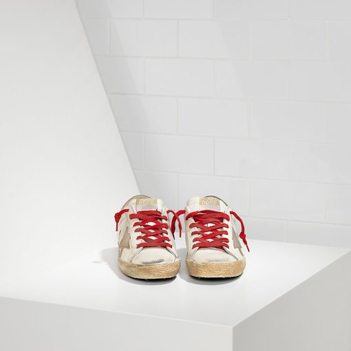 Super Star Sneakers In Leather With Suede Star Star Sneaker-2069