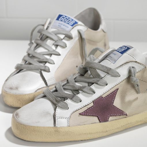 Super Star Sneakers In Leather With Suede Star Super Star-1953