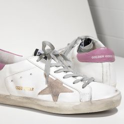 Women Super Star Sneakers In Leather With Suede Star G29WS590F98 Super Star-2122