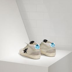 Sneaker Mid Star In Tessuto E Stella In Camoscio Grey Cord Gum-1596