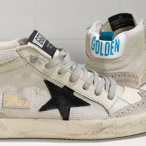 Sneaker Mid Star In Tessuto E Stella In Camoscio Grey Cord Gum-1597