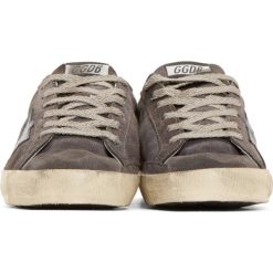 Sneaker Superstar In Camoscio E Stella IN Pelle Mid Grey Suede White Blue-1389