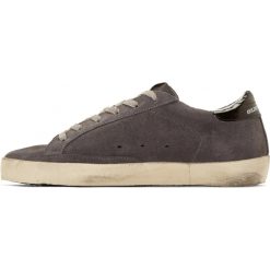 Sneaker Superstar In Camoscio E Stella IN Pelle Mid Grey Suede White Blue-1390