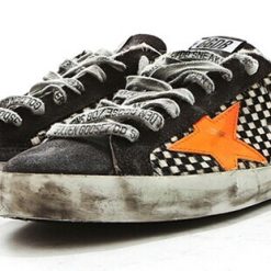 Women Superstar Sneakers Check-Horse with Orange Star Sale-2157