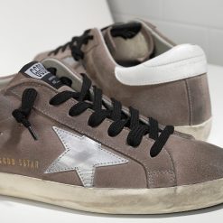 Sneakers Superstar IN CAMOSCIO E STELLA IN PELLE Mid Grey Suede White-2173