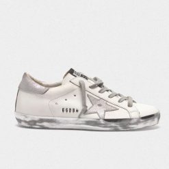 Superstar Sneakers GCOWS590.E36 With Silver Sparkle Foxing and Metal Stud Lettering-0