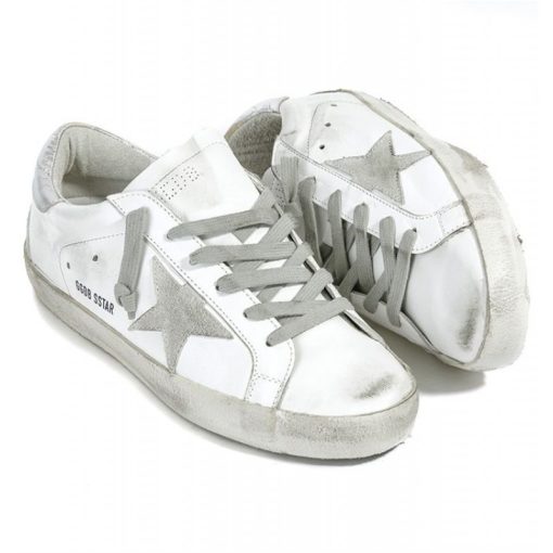 Super Star Sneakers In Leather With Suede Star Shop Online-3064