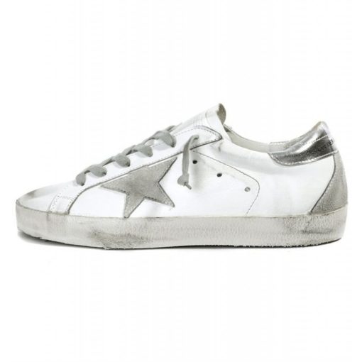 Super Star Sneakers In Leather With Suede Star Shop Online-3061