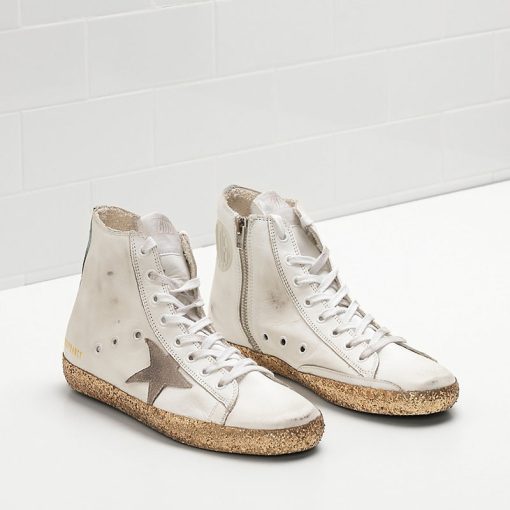 FRANCY Sneakers G31WS591.A99 Upper In Calf Leather Suede Star Leather Heel Tab In A Contrasting Colo-0