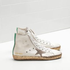 FRANCY Sneakers G31WS591.A99 Upper In Calf Leather Suede Star Leather Heel Tab In A Contrasting Colo-2621