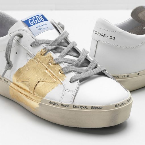 Hi Star Sneakers G33WS945.A1 Upper in calf leather 24-carat gold leaf Branding handwritten on the sole-2696