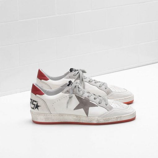 Ball Star Sneakers G32MS592.G5 Upper in calf leather Suede star toe in pierced cracklé leather-0