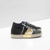 Hi Star Sneakers G33WS945.A2 Upper in calf leather 24-carat gold leaf Branding handwritten on the sole-0