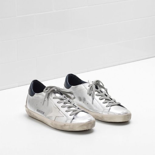 Superstar Sneakers G32WS590.E71 Uppers in metallic goatskin leather Star and heel tab in leather-2731