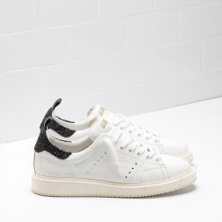 STARTER Sneakers G30WS631.D5 Upper in natural calf leather Glittery heel tab in a contrasting colour-0