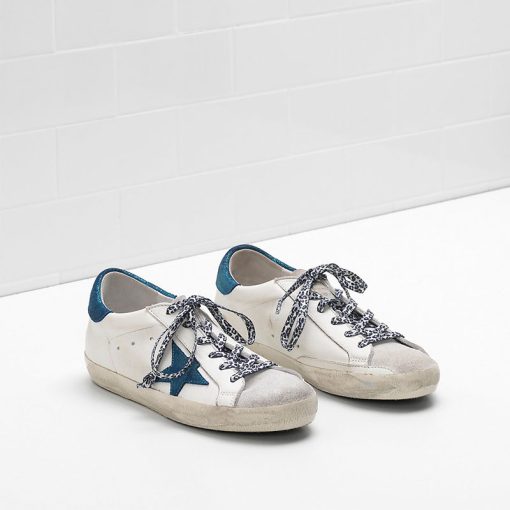 Superstar Sneakers G32WS590.E53 Upper in calf leather Star and heel tab in glitter-coated suede Leop-2720