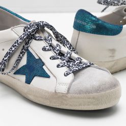 Superstar Sneakers G32WS590.E53 Upper in calf leather Star and heel tab in glitter-coated suede Leop-2721