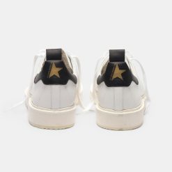 Sneakers Starter GCOWS631.G13 In Pelle Di Vitello White Black-5229