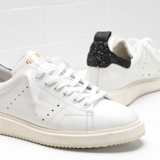 STARTER Sneakers G30WS631.D5 Upper in natural calf leather Glittery heel tab in a contrasting colour-2828