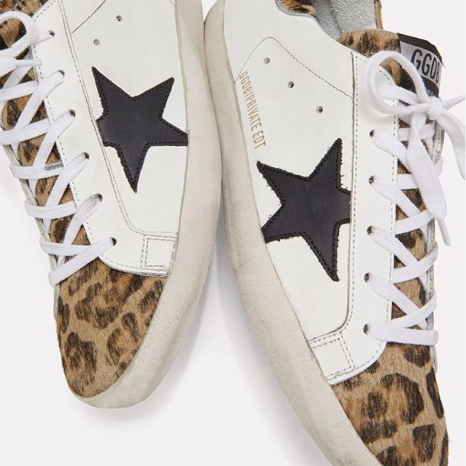 Sneakers Superstar Leopard Low-Top Sneakers with black star-2875