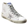 Francy Sneaker Leather Uppers White Sliver Star-0