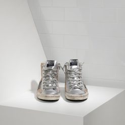 sneakers Francy in Camoscio e Stella in Pelle SKIN SILVER-2836