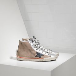 sneakers Francy in Camoscio e Stella in Pelle SKIN SILVER-0