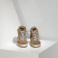 Sneakers Francy in Camoscio e Stella in Pelle OLIVE SUEDE-2839