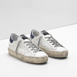 Goglen Goose HI STAR Sneakers G33WS945.A5 Upper and star in calfskin Slight vintage treatment Heel glossy leather-2895