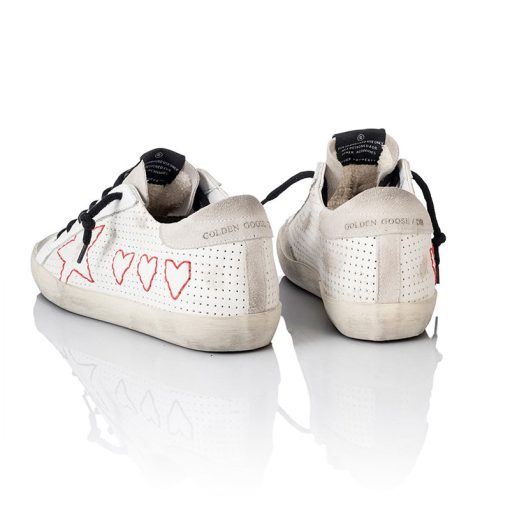 Superstar Sneakers 3 Red Heart with Red Star-2908