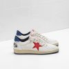 Ball Star Sneakers G33MS592.H8 Upper in calf leather Leather crackle details Star in leather-0