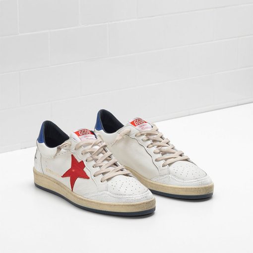 Ball Star Sneakers G33MS592.H8 Upper in calf leather Leather crackle details Star in leather-2925