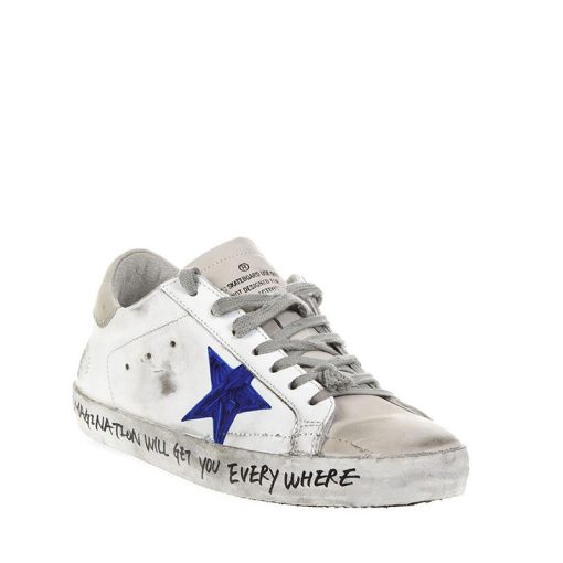 Superstar Sneakers G33MS590.H36 Upper in calf leather Openwork star Hand decorated with brushstroke effect-2937