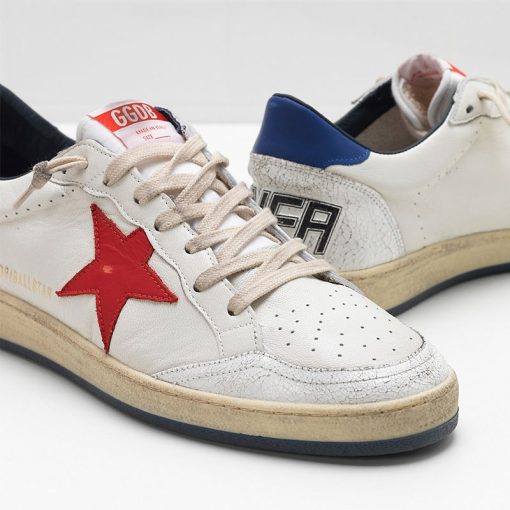 Ball Star Sneakers G33MS592.H8 Upper in calf leather Leather crackle details Star in leather-2928