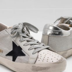 GGDB Superstar Sneakers GCOKS301.Q1 Upper In Technical Mesh With Lurex Suede Star Heel Tab In Laminated-2975