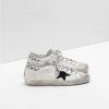 Superstar Sneakers G32WS590.D89 Upper in calf leather Star and details are in Suede Glitter heel-0